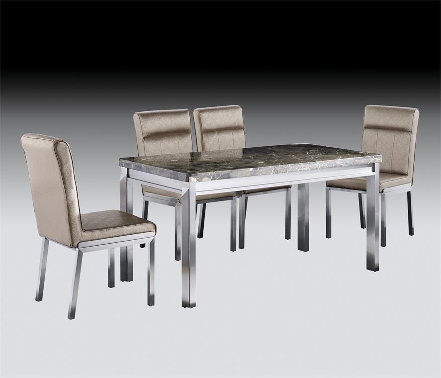 鑫广意定制不锈钢餐桌椅是运用色彩比较好的典范清雅大方清雅大方对平静人的心情有相当好处